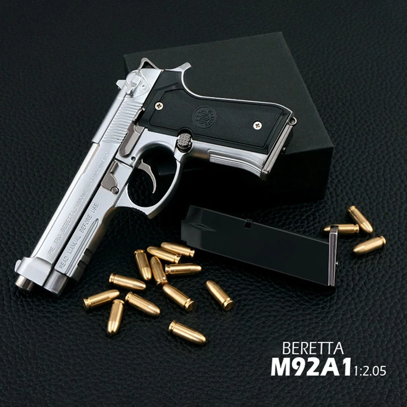Beretta 1:2.05 Shell Throw M92A1 Alloy Metal Toy Gun Model Alloy Detachable and Non-launchable Mini Model Gun Pistol Toy Gifts
Beretta 1:2.05 Shell Throw M92A1 Alloy Metal Toy Gun Model Alloy Detachable and Non-launchable Mini Model Gun Pistol Toy Gifts