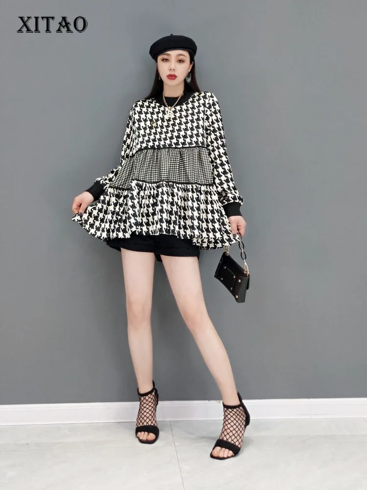 XITAO Plaid Patchwork T Shirt Fashion Full Sleeve Small Fresh Pullover Goddess Fan Casual Style Minority Loose Tee Top WMD5367
XITAO Plaid Patchwork T Shirt Fashion Full Sleeve Small Fresh Pullover Goddess Fan Casual Style Minority Loose Tee Top WMD5367