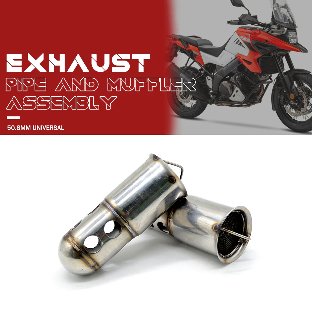 50.8MM Universal Front Catalyst DB Killer Removable Silencer Noise Sound Eliminator For Motorcycle Accessories Exhaust Muffler
50.8MM Universal Front Catalyst DB Killer Removable Silencer Noise Sound Eliminator For Motorcycle Accessories Exhaust Muffler