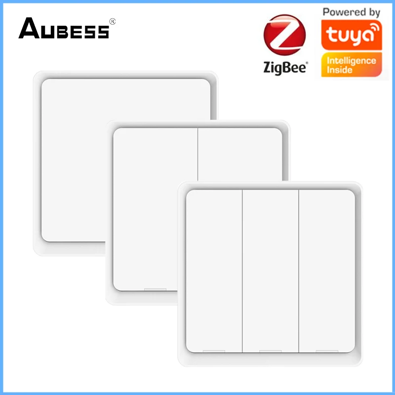 Беспроводной кнопочный контроллер AUBESS ZigBee, 4 клавиши, 12 сцен, работает от батареек, для умного дома, модули автоматизации 
Беспроводной кнопочный контроллер AUBESS ZigBee, 4 клавиши, 12 сцен, работает от батареек, для умного дома, модули автоматизации