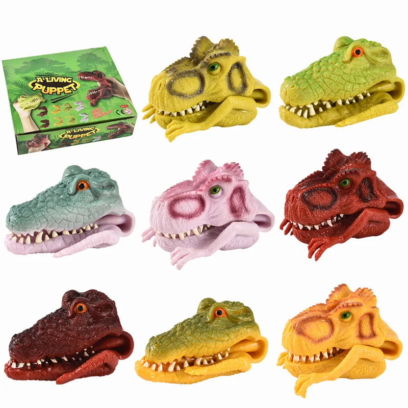 Simulated animal model dinosaur finger cover TPR soft glue trickery hand puppet crocodile dinosaur children's toy night market
Simulated animal model dinosaur finger cover TPR soft glue trickery hand puppet crocodile dinosaur children's toy night market