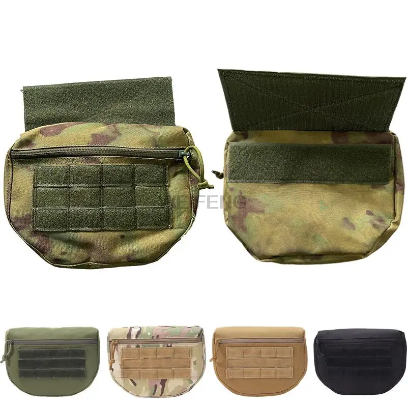 

Tactical Dump Drop Pouch MOLLE Webbing Hook Loop Fanny Pack For JPC CPC AVS APC RRV Hunting Vest Tool Airsoft Storage EDC Bag