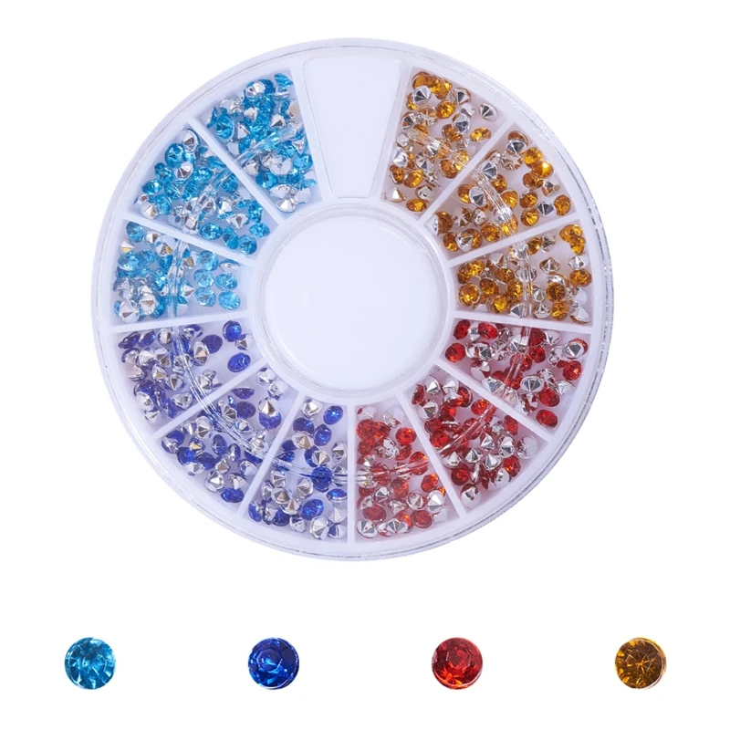 Q1QD Nail Art Accessories Sharp Bottom Acrylic Diamond 12 Grid Disc Box Mixed Color Four Colors 12 Grid Disc Pack 3 D Decorat
Q1QD Nail Art Accessories Sharp Bottom Acrylic Diamond 12 Grid Disc Box Mixed Color Four Colors 12 Grid Disc Pack 3 D Decorat