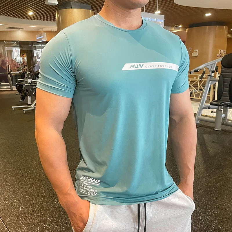 Mens Running Sports t shirts Gym Fitness Training Spandex Summer stretch T-shirt Male Crossfit Bodybuilding Tee Tops Clothing
Mens Running Sports t shirts Gym Fitness Training Spandex Summer stretch T-shirt Male Crossfit Bodybuilding Tee Tops Clothing