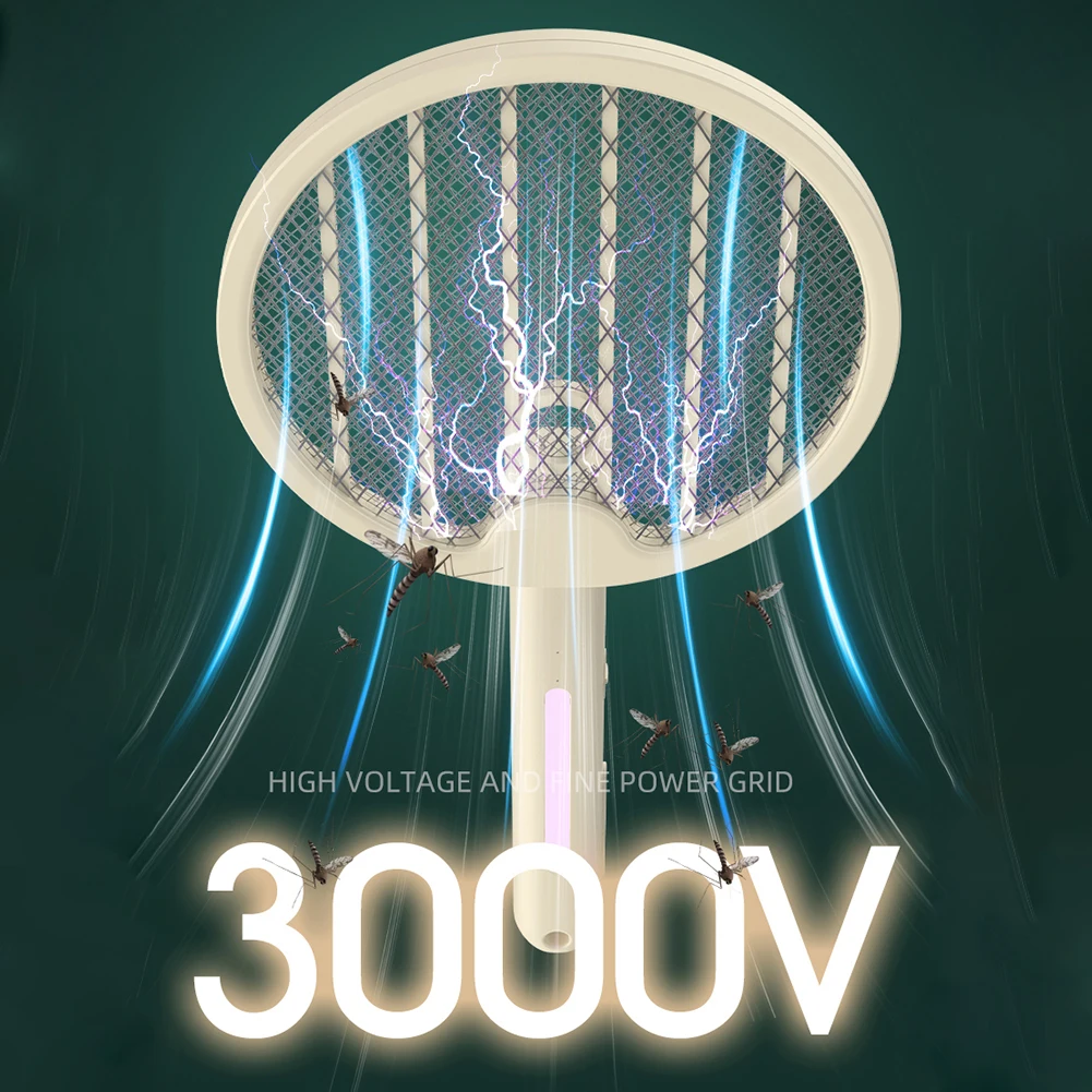 3000V Electric Mosquito Swatter Mosquito Killer Lamp USB Rechargeable Bug Zapper Racket Folding Fly Swatter for Indoor Outdoor
3000V Electric Mosquito Swatter Mosquito Killer Lamp USB Rechargeable Bug Zapper Racket Folding Fly Swatter for Indoor Outdoor