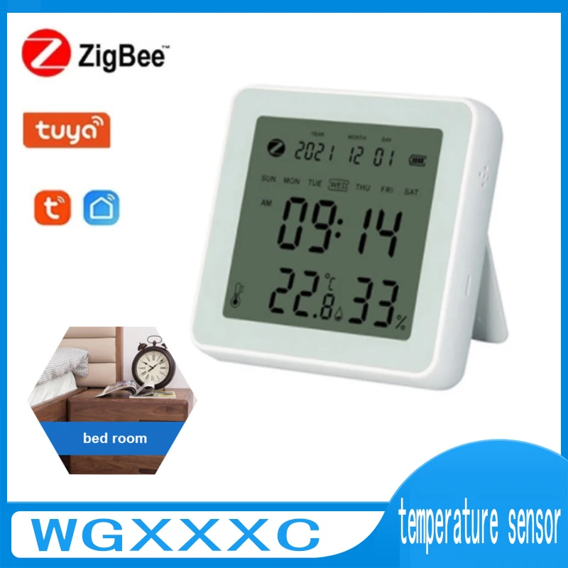 Tuya Smart Life APP Temperature & Humidity Clock Date Wireless Sensor for Home Remote Control With Display APP Remote Control
Tuya Smart Life APP Temperature & Humidity Clock Date Wireless Sensor for Home Remote Control With Display APP Remote Control