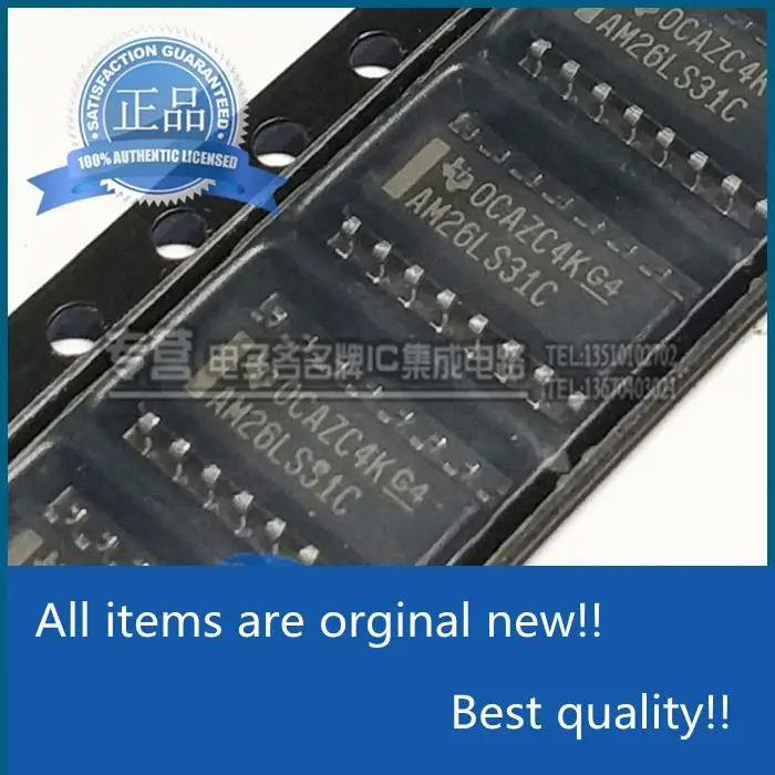 10pcs 100% orginal new AM26LS31CDR silk screen AM26LS31C narrow body patch SOIC-16
10pcs 100% orginal new AM26LS31CDR silk screen AM26LS31C narrow body patch SOIC-16