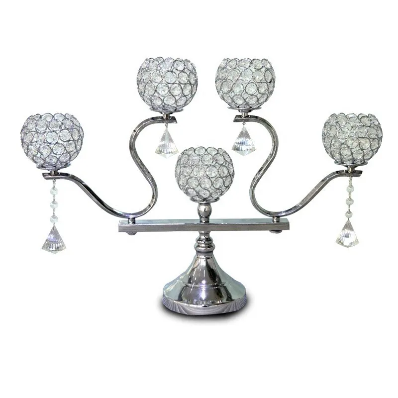 Wedding Table Centerpiece 10pcs/lot Candle holder Banquet 5 head zinc alloy golden silver wedding candlestick home decoration
Wedding Table Centerpiece 10pcs/lot Candle holder Banquet 5 head zinc alloy golden silver wedding candlestick home decoration