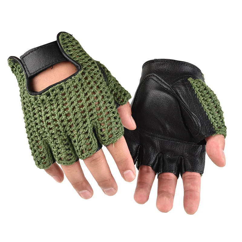 1Pair Adult Mittens Wool Mesh Leather Half Finger Gloves for Women Men Sports Fitness Motorcycle Car Driving Bicycle Gloves
1Pair Adult Mittens Wool Mesh Leather Half Finger Gloves for Women Men Sports Fitness Motorcycle Car Driving Bicycle Gloves