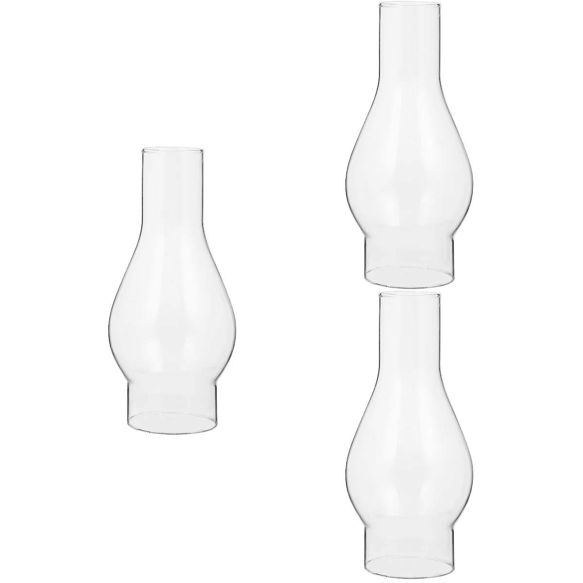 3pcs Glass Lamp Chimney Transparent Glass Chimney Shade Vintage Oil Lamp Chimney 
3pcs Glass Lamp Chimney Transparent Glass Chimney Shade Vintage Oil Lamp Chimney