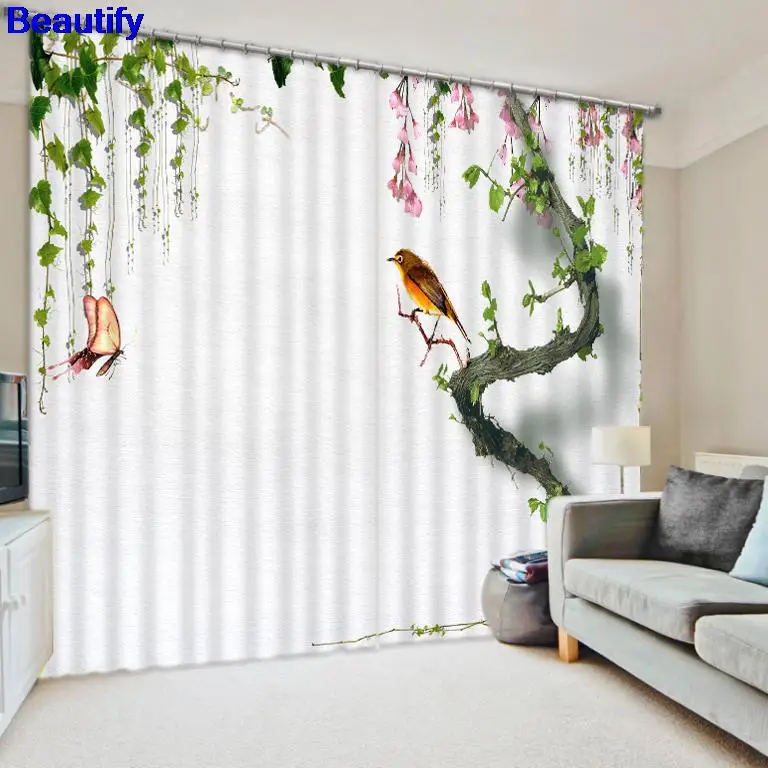 Beautify Chinese Brief Window Curtains For Living Room Tree 3D Printing Blackout Curtains Thick Polyester Shade Drapes Cortinas
Beautify Chinese Brief Window Curtains For Living Room Tree 3D Printing Blackout Curtains Thick Polyester Shade Drapes Cortinas