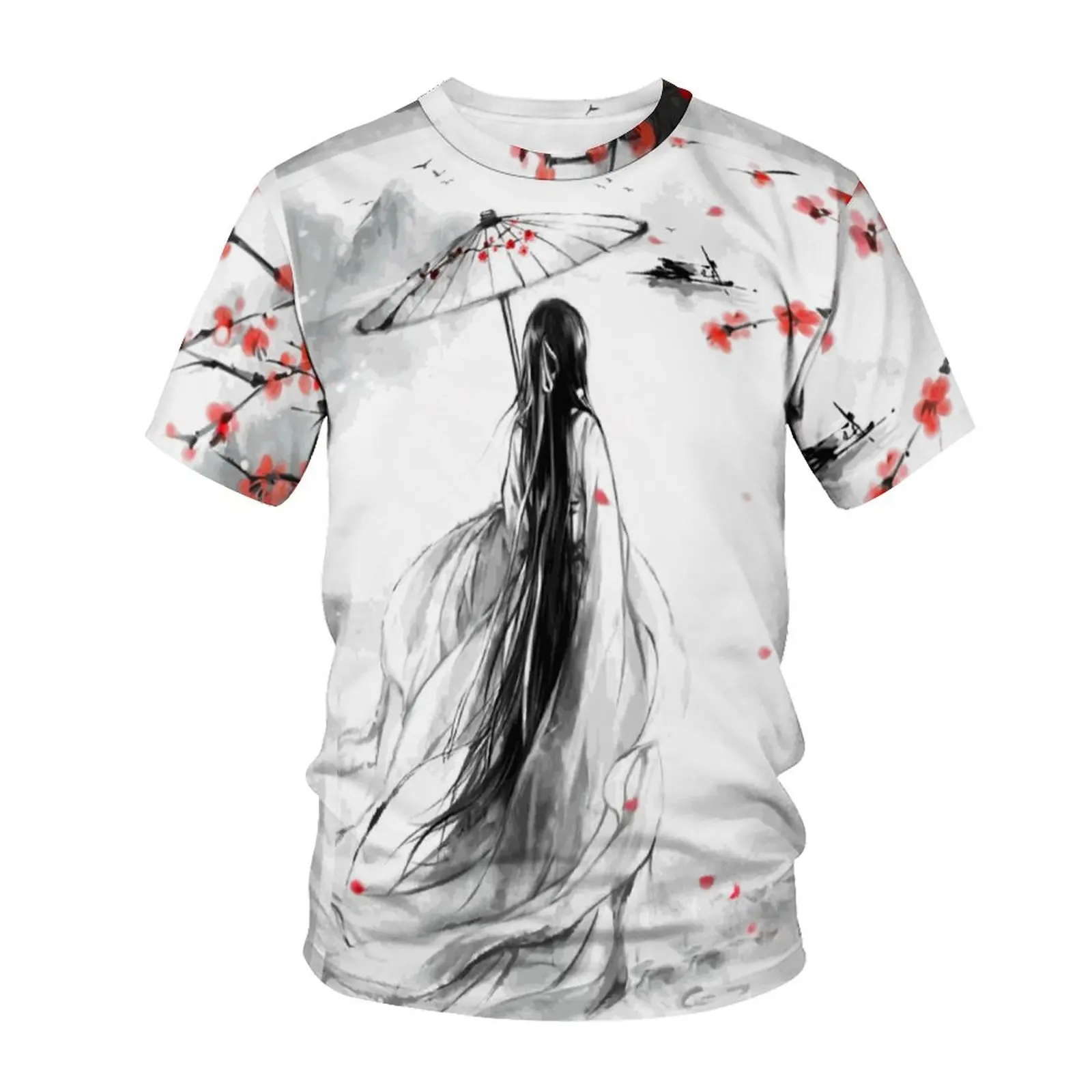 Стильная футболка в китайском стиле для мужчин и женщин, модная футболка большого размера d, детские топы в стиле хип-хоп, футболки стандартн... 
Стильная футболка в китайском стиле для мужчин и женщин, модная футболка большого размера d, детские топы в стиле хип-хоп, футболки стандартн...