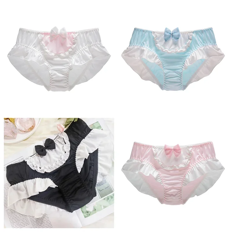 Charms model toy Underwear Sweet Candy Color Japanese Anime Cartoon Maid Cute Mid-waist Milk Silk Breathable Underwear Girl
Charms model toy Underwear Sweet Candy Color Japanese Anime Cartoon Maid Cute Mid-waist Milk Silk Breathable Underwear Girl