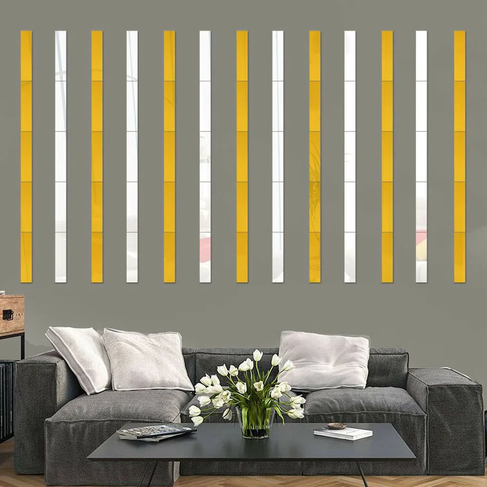 10 Pcs Acrylic Mirror Wall Sticker Long Strip Paper 5*50cm Mosaic Decal For Living Room Art DIY Home Decoration Accessories
10 Pcs Acrylic Mirror Wall Sticker Long Strip Paper 5*50cm Mosaic Decal For Living Room Art DIY Home Decoration Accessories