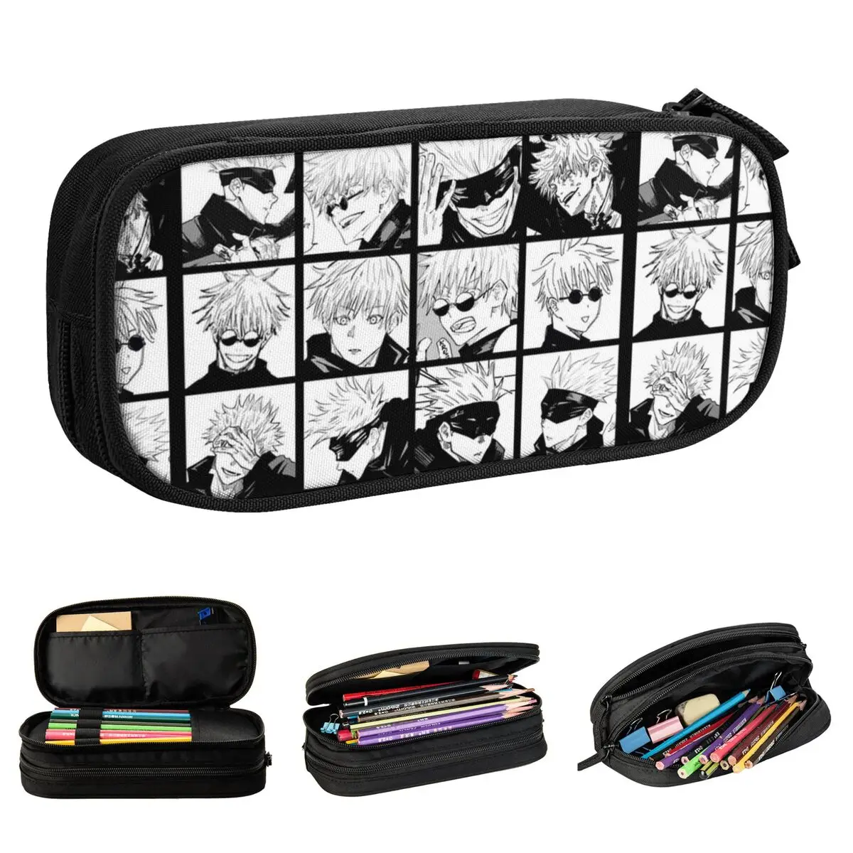 Gojo Satoru Collage Pencil Case Jujutsu Kaisen Anime Pencilcases Pen Holder Kids Big Capacity Bags Office Zipper Stationery
Gojo Satoru Collage Pencil Case Jujutsu Kaisen Anime Pencilcases Pen Holder Kids Big Capacity Bags Office Zipper Stationery
