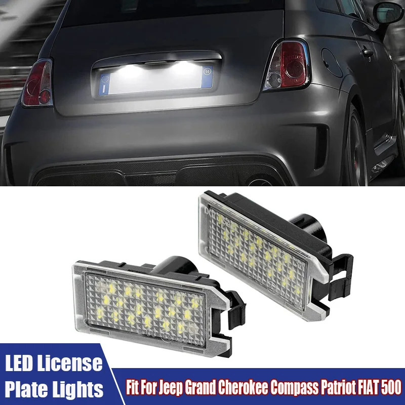 2Pcs LED License Plate Light Fit For Jeep Grand Cherokee Compass Patriot FIAT 500 Car Accessories LED License Plate Signal Lamp
2Pcs LED License Plate Light Fit For Jeep Grand Cherokee Compass Patriot FIAT 500 Car Accessories LED License Plate Signal Lamp
