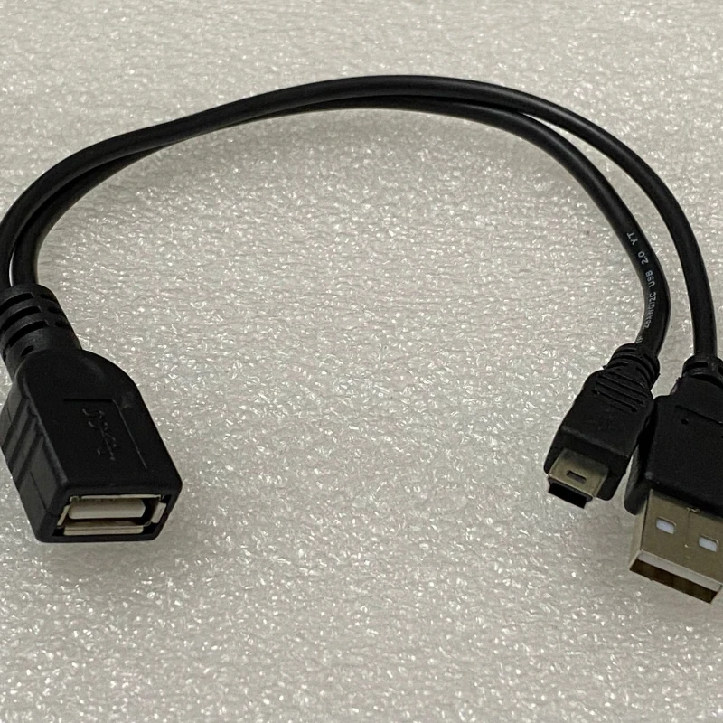 USB female to USB male + mini5p male power supply OTG adapter cable mobile phone tablet MP4 U disk mini USB
USB female to USB male + mini5p male power supply OTG adapter cable mobile phone tablet MP4 U disk mini USB