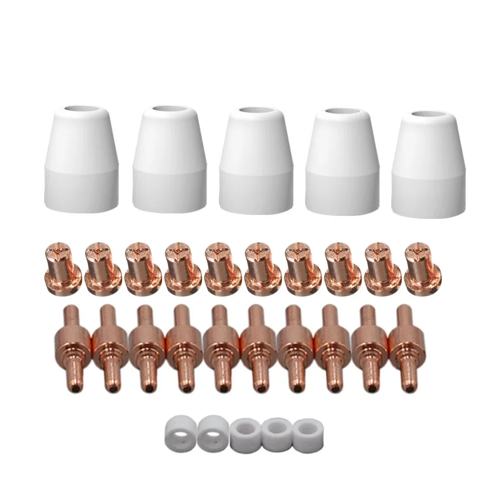 30pcs LG-40 PT-31 Air Plasma Cutter Torch Accessories Electrode Tip Nozzles Kit Consumables Extended Tip Nozzles Electrode
30pcs LG-40 PT-31 Air Plasma Cutter Torch Accessories Electrode Tip Nozzles Kit Consumables Extended Tip Nozzles Electrode
