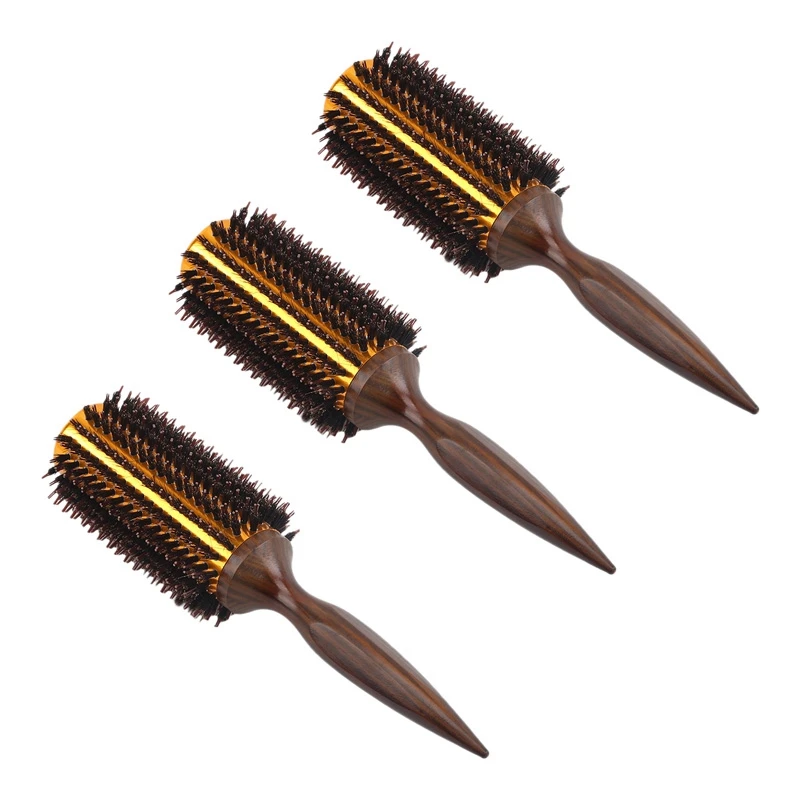 3X Straight Twill Hair Comb Natural Boar Bristle Rolling Brush Round Barrel Blowing Curling
3X Straight Twill Hair Comb Natural Boar Bristle Rolling Brush Round Barrel Blowing Curling