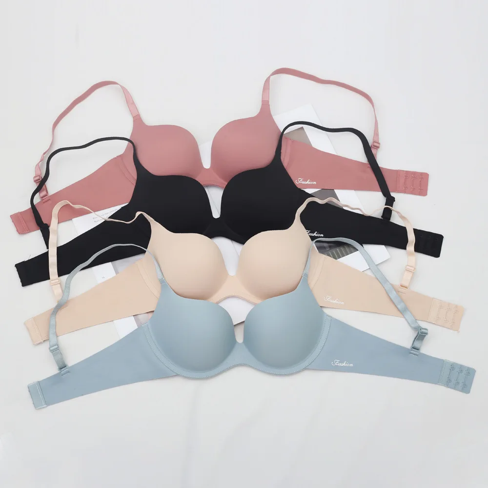 Women's Seamless Underwear in the Cup Glossy Seamless Simple Solid Color Gathered Breathable Bra Women's Underwear Fashion
Women's Seamless Underwear in the Cup Glossy Seamless Simple Solid Color Gathered Breathable Bra Women's Underwear Fashion