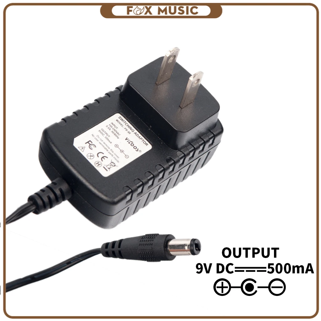 9V 500mA US Plug Power Adapter Guitar Effect Device Pedal Power Supply Power Charger Guitar Accessories
9V 500mA US Plug Power Adapter Guitar Effect Device Pedal Power Supply Power Charger Guitar Accessories