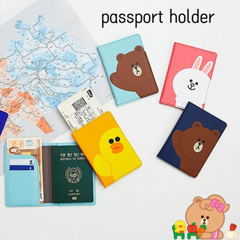 Line Brown Bear Cony Choco Sally Passport Holder Id Card Protective Cover Travel Document Storage Bag Anime Cartoon Kawaii Gift
Line Brown Bear Cony Choco Sally Passport Holder Id Card Protective Cover Travel Document Storage Bag Anime Cartoon Kawaii Gift