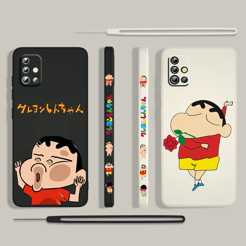 Crayon Shinchan Boy Cartoon For Samsung Galaxy A73 A53 A33 A52 A32 A22 A71 A51 A21S A03S A50 5G Liquid Left Rope Phone Case Capa
Crayon Shinchan Boy Cartoon For Samsung Galaxy A73 A53 A33 A52 A32 A22 A71 A51 A21S A03S A50 5G Liquid Left Rope Phone Case Capa
