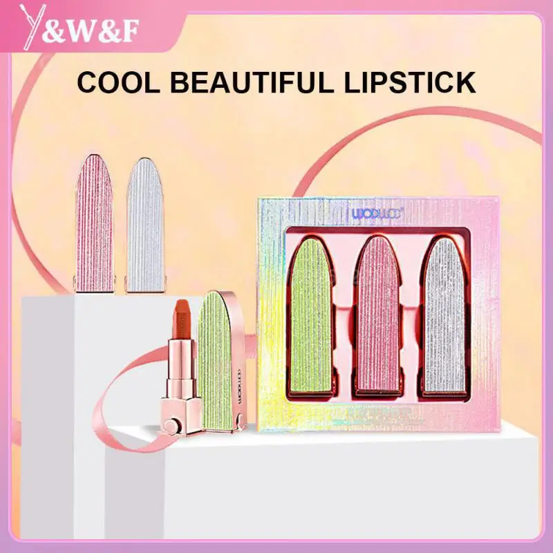 New 3pcs/set Moisturizer Lipstick Shiny Cool Matte Lipstick Waterproof Long-lasting Non-stick Cup Perfect Gift With Box Sets
New 3pcs/set Moisturizer Lipstick Shiny Cool Matte Lipstick Waterproof Long-lasting Non-stick Cup Perfect Gift With Box Sets