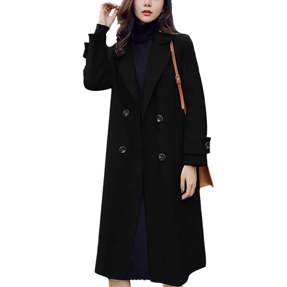 Women Personality Solid Woolen Long Coat Turn Down Collar Comfort Soft Long Sleeve Daily Leisure Cardigan Outwear
Women Personality Solid Woolen Long Coat Turn Down Collar Comfort Soft Long Sleeve Daily Leisure Cardigan Outwear