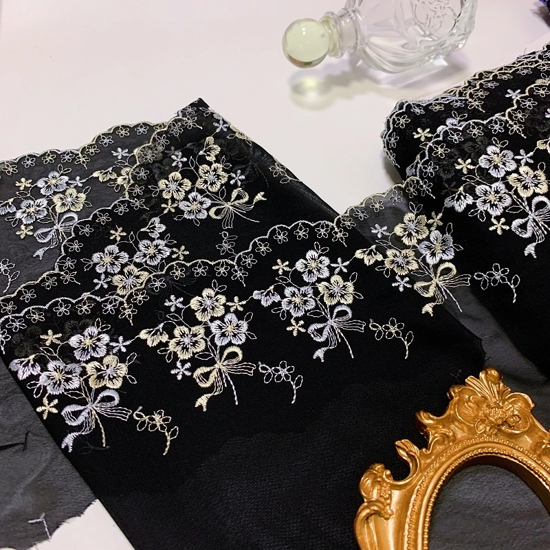 30Yds Chiffon Lace Trim Skirt Hem Underwear Sewing Craft DIY Apparel Bows Floral Fabrics Lace Lingerie
30Yds Chiffon Lace Trim Skirt Hem Underwear Sewing Craft DIY Apparel Bows Floral Fabrics Lace Lingerie