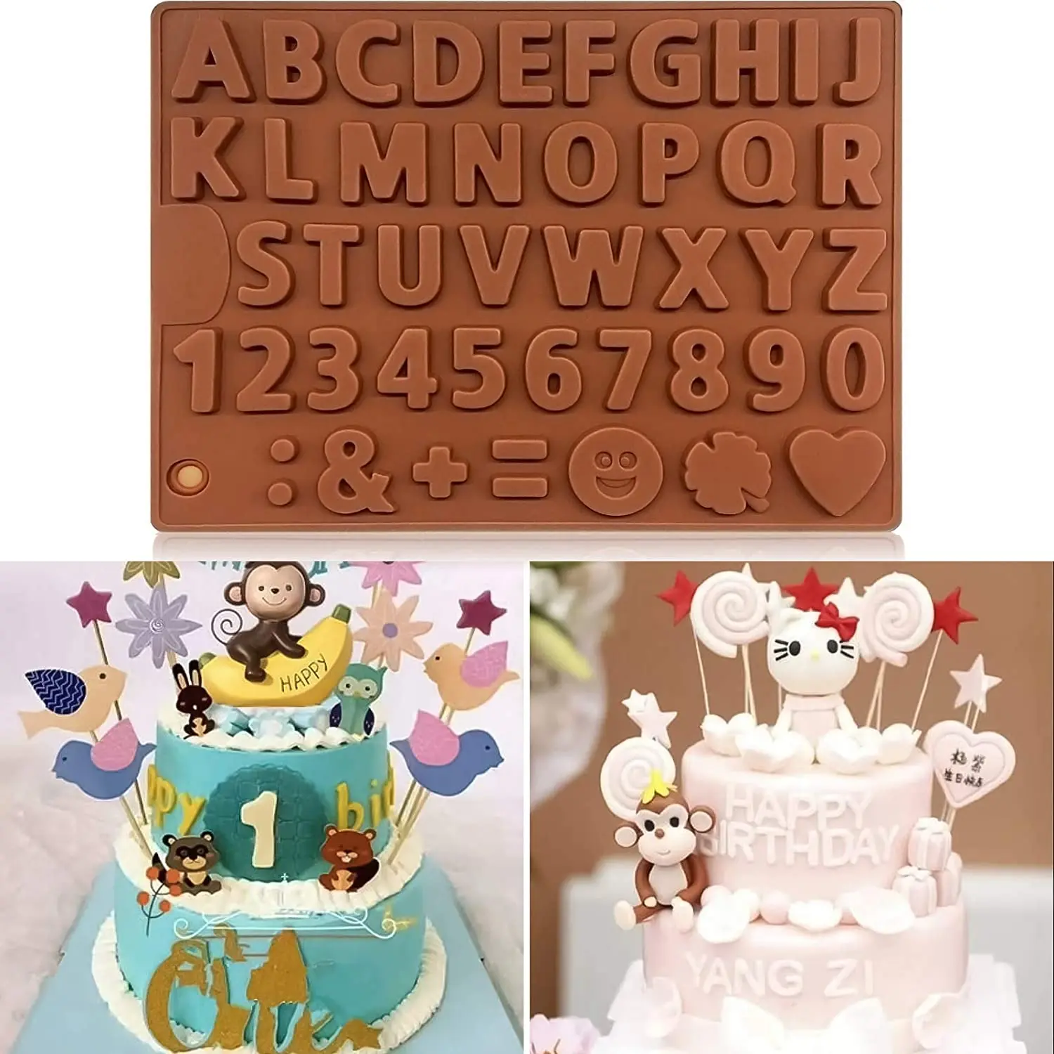 Silicone 26 Letter Number Chocolate Baking Molds DIY Cake Decoration Candy Jelly Fondant Cookies Molds Kitchen Tools Accessories 
Silicone 26 Letter Number Chocolate Baking Molds DIY Cake Decoration Candy Jelly Fondant Cookies Molds Kitchen Tools Accessories