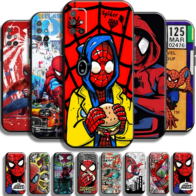 

Avengers Spiderman Comics For Samsung Galaxy M51 Phone Case Soft Liquid Silicon Carcasa Back Shell Funda Shockproof Coque Cover