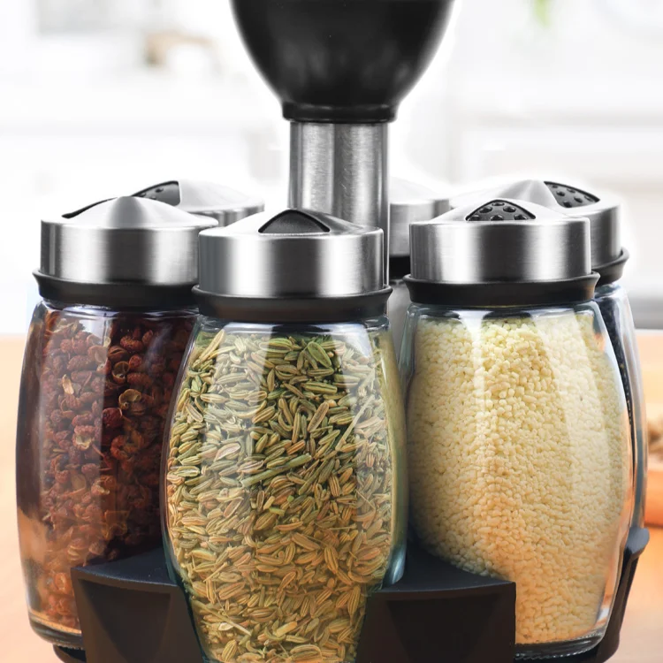 Nordic Salt And Pepper Shakers Spice Jar Set Spices Storage Box Rotating Spice Rack Bulk Porta Tempero Kitchen Things DH50SJ
Nordic Salt And Pepper Shakers Spice Jar Set Spices Storage Box Rotating Spice Rack Bulk Porta Tempero Kitchen Things DH50SJ