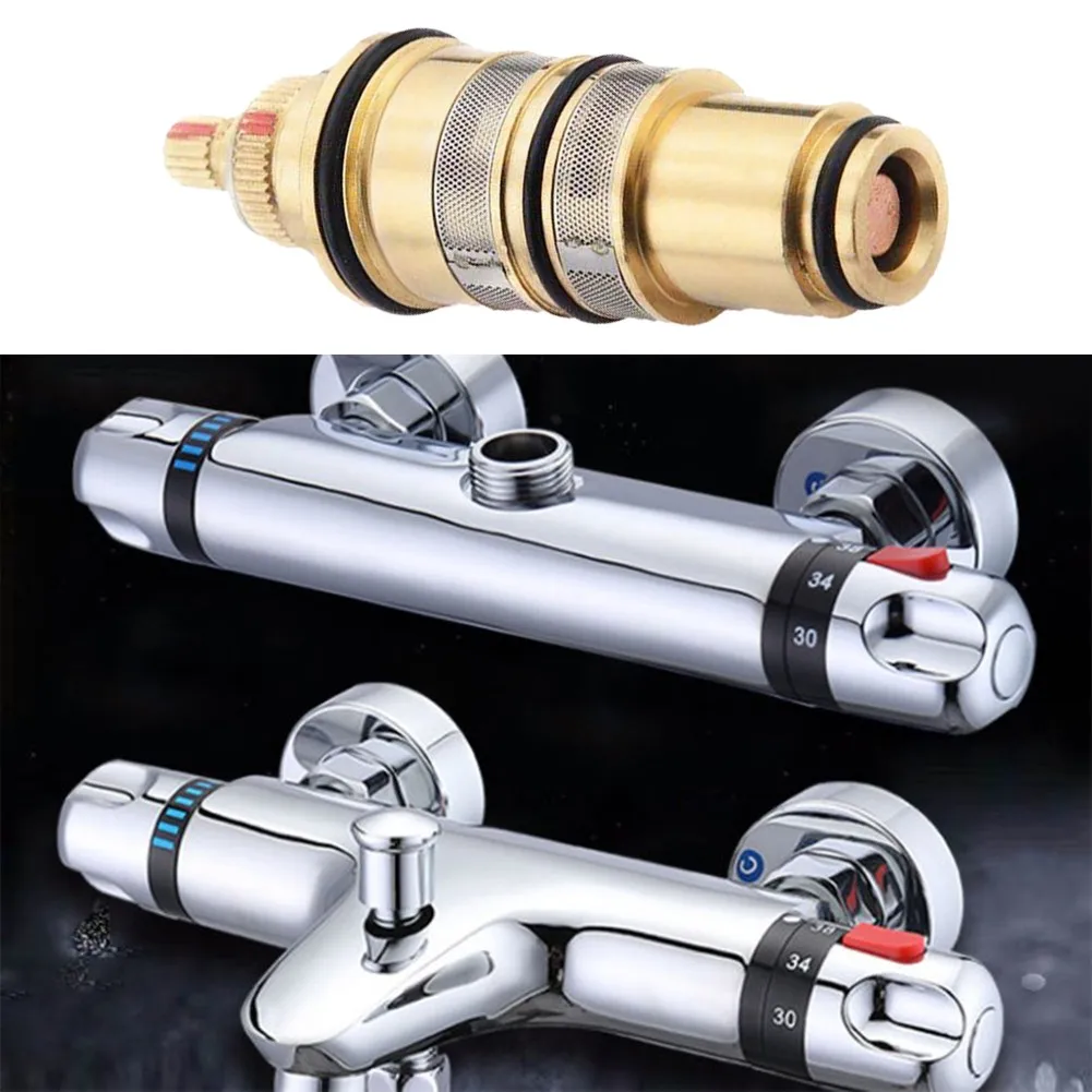 New Brass Replacement Thermostatic Valve Spool Faucet Cartridge Shower Mixer Valve Tap Shower Mixing Valve Repair Kit
New Brass Replacement Thermostatic Valve Spool Faucet Cartridge Shower Mixer Valve Tap Shower Mixing Valve Repair Kit