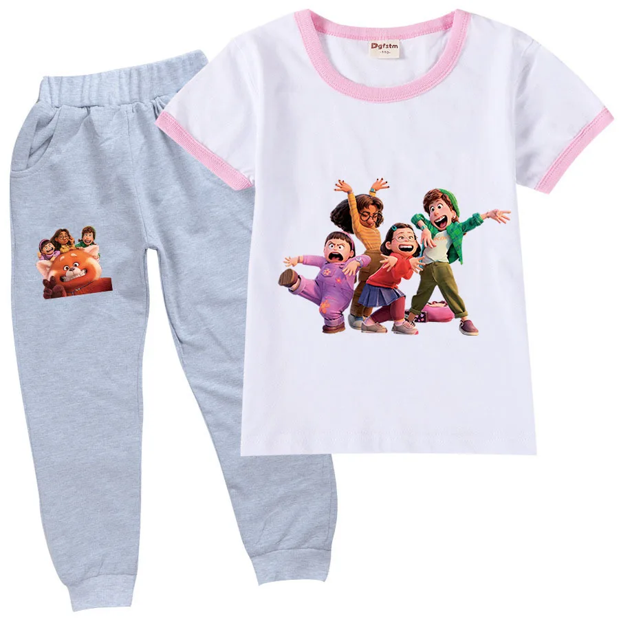 2022 New Disney Girls Boys Summer Turning Red Kids Sports T-Shirt + Pants 2pcs Baby Girls Clothing Comfort Set 2-15Y
2022 New Disney Girls Boys Summer Turning Red Kids Sports T-Shirt + Pants 2pcs Baby Girls Clothing Comfort Set 2-15Y