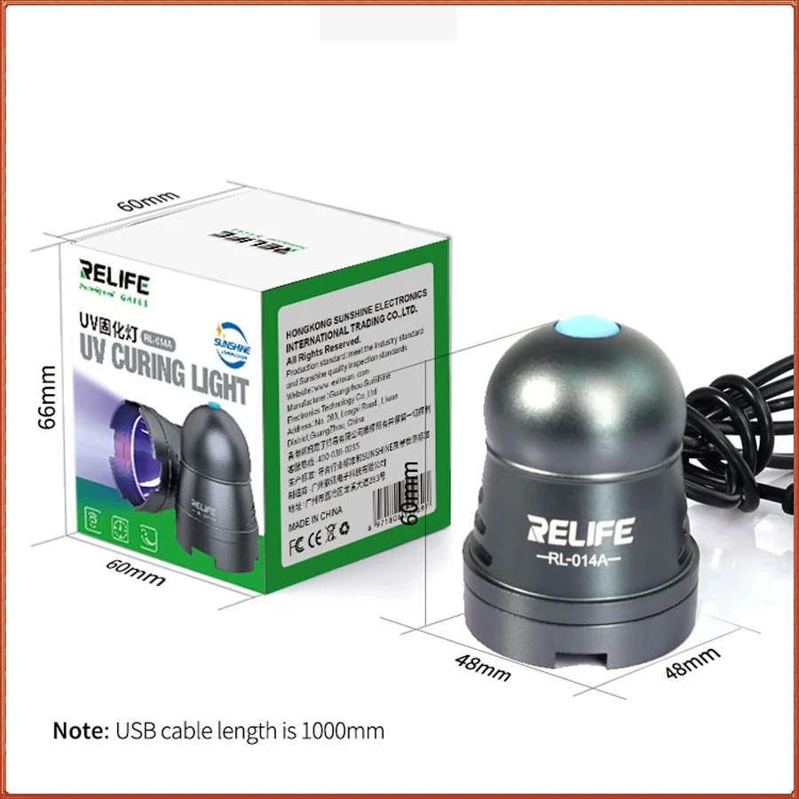 RELIFE RL-014A Efficient UV USB Adjustable Time Switch Portable Headlamp Bead Green Oil Glue Curing Tool curing lamp
RELIFE RL-014A Efficient UV USB Adjustable Time Switch Portable Headlamp Bead Green Oil Glue Curing Tool curing lamp
