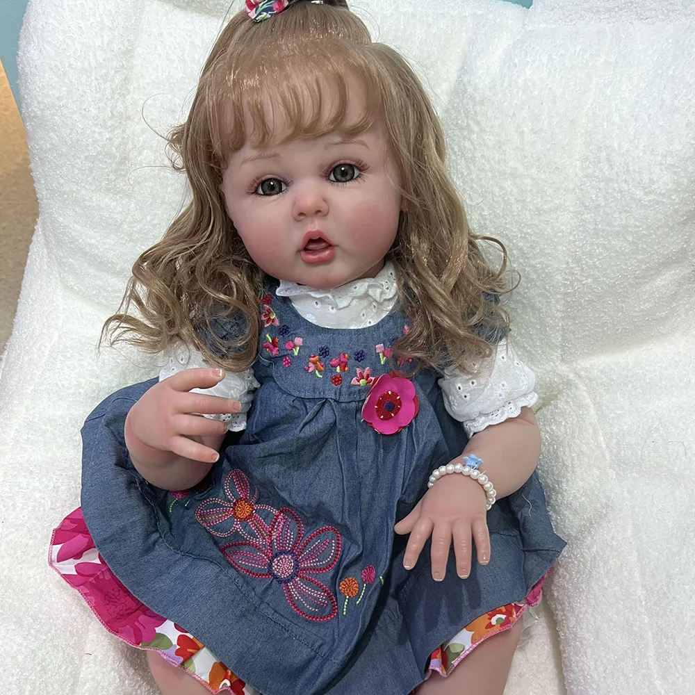 Реалистичная силиконовая кукла реборн, 24 дюйма, для девочек, младенцев, есть пальцы, детские игрушки в подарок
Реалистичная силиконовая кукла реборн, 24 дюйма, для девочек, младенцев, есть пальцы, детские игрушки в подарок