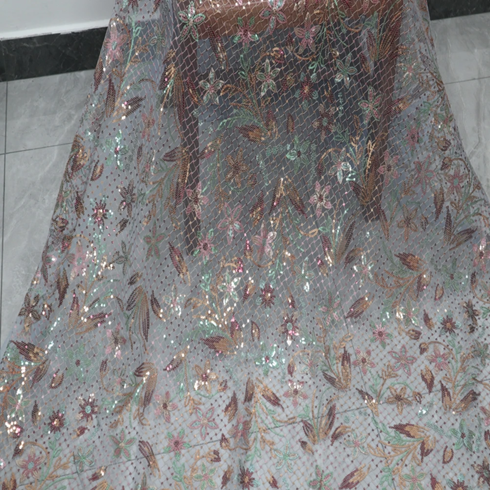2022 High Quality 5 yards Lace Embroidered Tulle Lace Fabric African Fabric Nigerian Lace Fabric High Quality Lace French Fabric
2022 High Quality 5 yards Lace Embroidered Tulle Lace Fabric African Fabric Nigerian Lace Fabric High Quality Lace French Fabric
