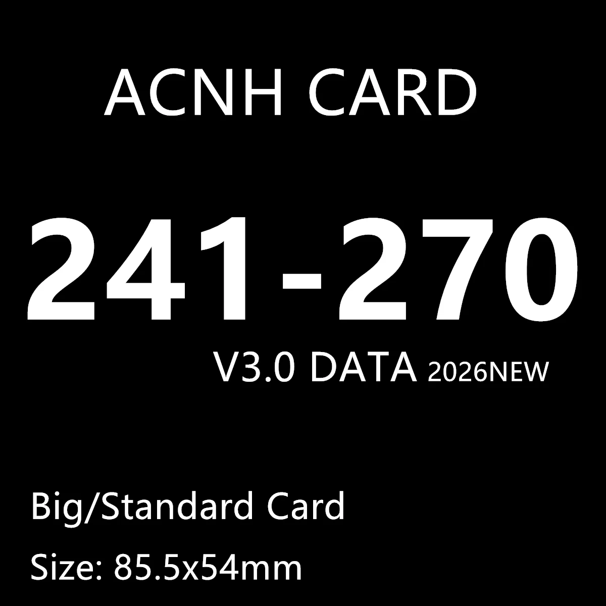 NFC карты ACNH 241-270 с Маршалом
NFC карты ACNH 241-270 с Маршалом