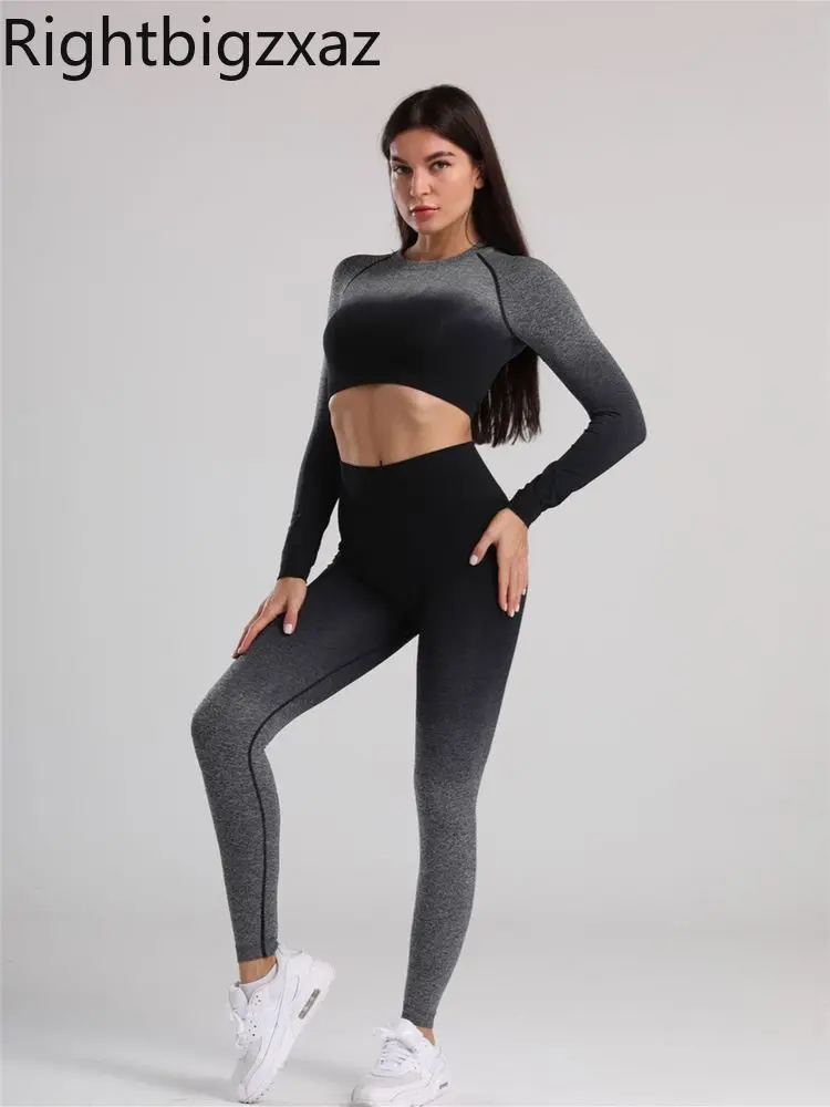 Rightbigzxaz Gradient Yoga Suit Women Butt-lifting Hip Trousers Navel Sexy Gym Top Quick-drying Sports Yoga Fitness Workout Wear
Rightbigzxaz Gradient Yoga Suit Women Butt-lifting Hip Trousers Navel Sexy Gym Top Quick-drying Sports Yoga Fitness Workout Wear