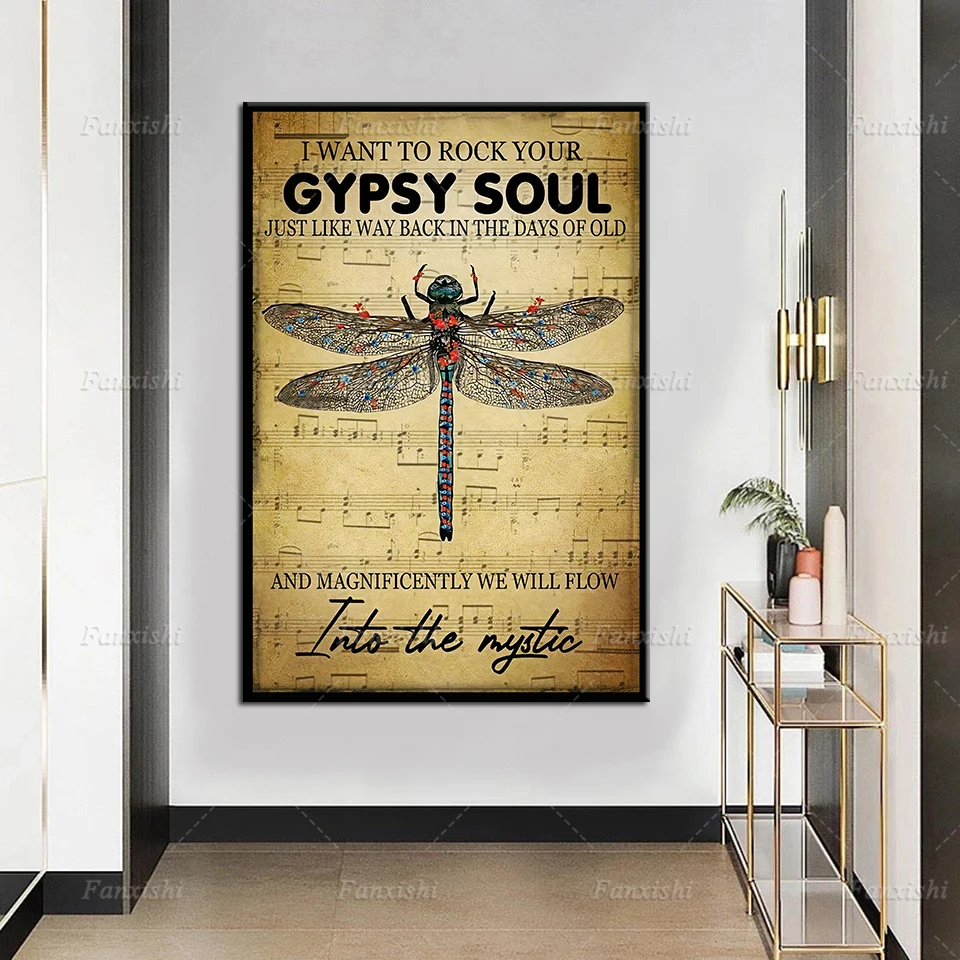 Wall Art Home Decor Hd Print To Rock Your Gypsy Soul Dragonfly Knowledge Modular Picture Vintage Posters Nordic Canvas Painting
Wall Art Home Decor Hd Print To Rock Your Gypsy Soul Dragonfly Knowledge Modular Picture Vintage Posters Nordic Canvas Painting
