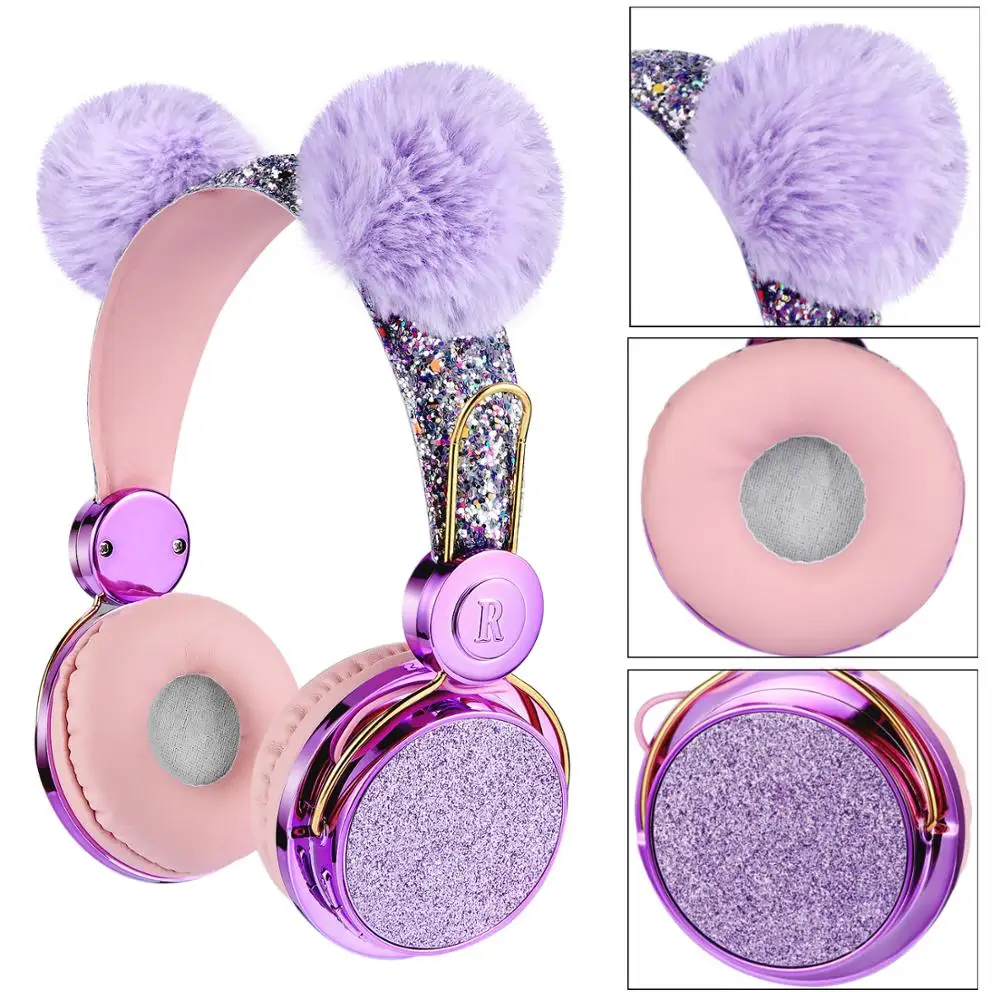 UAC03 Cute Kids Wireless Headphone with Microphone Girls 3.5mm Music Stereo Earphone Computer Mobile Phone Cat Headphones
UAC03 Cute Kids Wireless Headphone with Microphone Girls 3.5mm Music Stereo Earphone Computer Mobile Phone Cat Headphones
