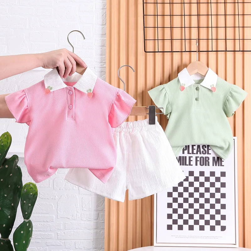 Girls Clothes Sets Summer Children Cotton Polo T-shirts Shorts 2pcs Tracksuits For Baby Costume Kids 5 Years Sports Suit Outfits
Girls Clothes Sets Summer Children Cotton Polo T-shirts Shorts 2pcs Tracksuits For Baby Costume Kids 5 Years Sports Suit Outfits
