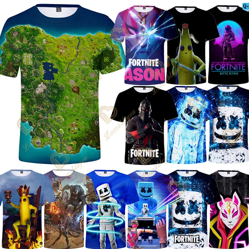 Hot Sale Fortnite Boys Clothes Tops Summer Kids Short Sleeve Tees Costume Cartoon Children Girls Fashion T Shirts 2-15 Y
Hot Sale Fortnite Boys Clothes Tops Summer Kids Short Sleeve Tees Costume Cartoon Children Girls Fashion T Shirts 2-15 Y