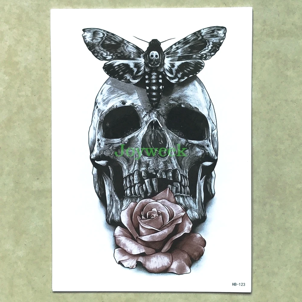 Waterproof Temporary Tattoo Sticker large skull moth rose The Silence of the Lambs tatto stickers flash tatoo fake tattoos
Waterproof Temporary Tattoo Sticker large skull moth rose The Silence of the Lambs tatto stickers flash tatoo fake tattoos