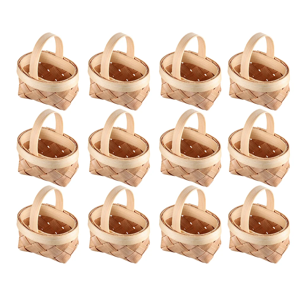 12pcs Mini Baskets Small Woven Holiday Candy Baskets Wedding Candy Gift Baskets
12pcs Mini Baskets Small Woven Holiday Candy Baskets Wedding Candy Gift Baskets