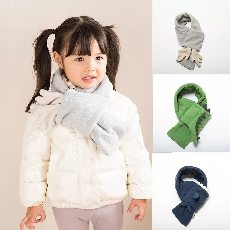 

Solid Scarf Plush Overlapping Scarves Boy Girl Kids Keep Warm Shawls Scarves Collar Thickening Winter Scarf