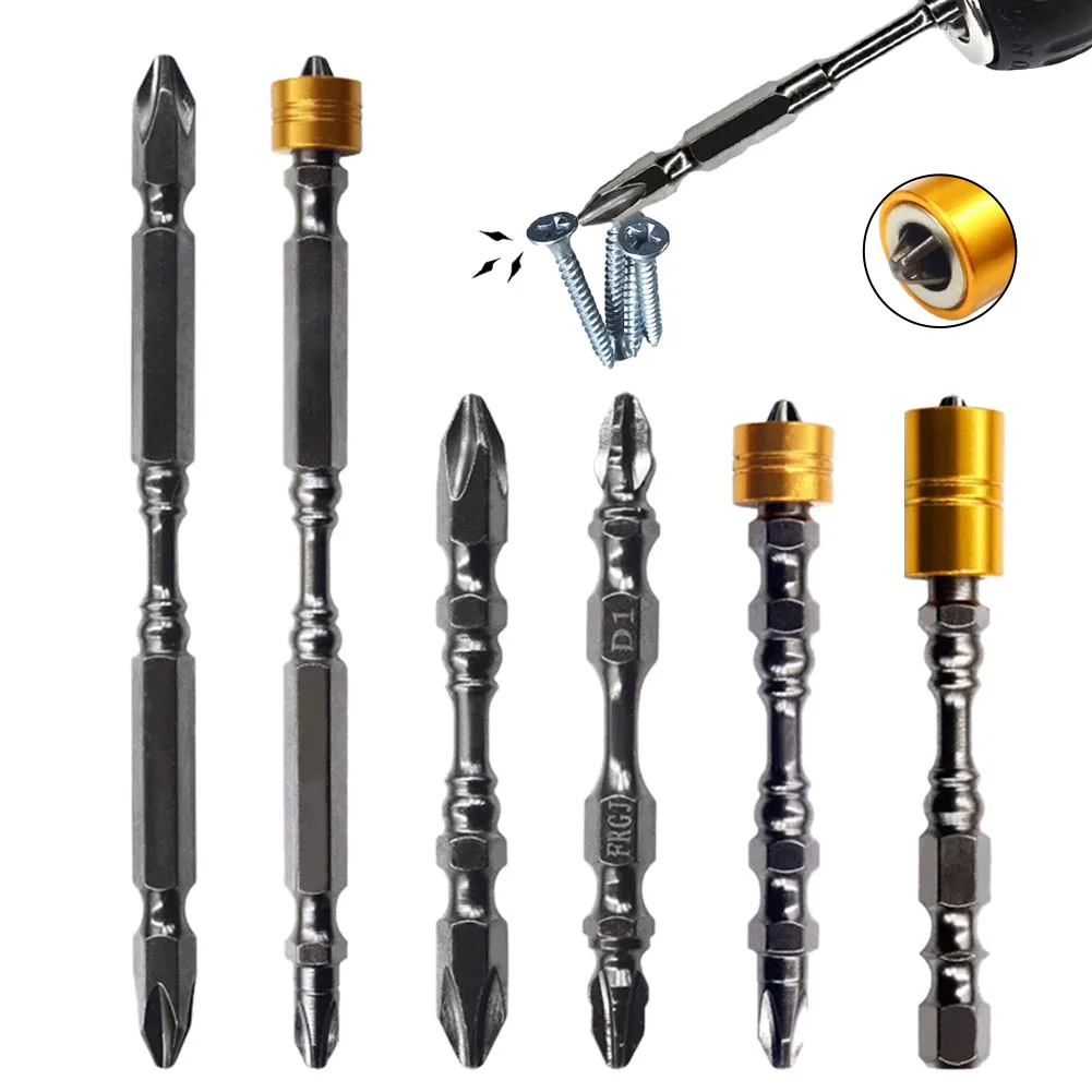 1pc PH2 Double Head Screwdriver Bit With Magnetic Ring 65-110mm Electric Cross Screwdriver Bit For Plastics Metal Hand Tools
1pc PH2 Double Head Screwdriver Bit With Magnetic Ring 65-110mm Electric Cross Screwdriver Bit For Plastics Metal Hand Tools