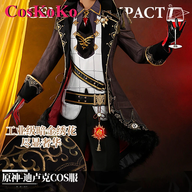 CosKoKo Diluc Cosplay Costume Hot Game Genshin Impact Fashion Brown Battle Uniform Men Halloween Party Role Play Clothing S-XL
CosKoKo Diluc Cosplay Costume Hot Game Genshin Impact Fashion Brown Battle Uniform Men Halloween Party Role Play Clothing S-XL