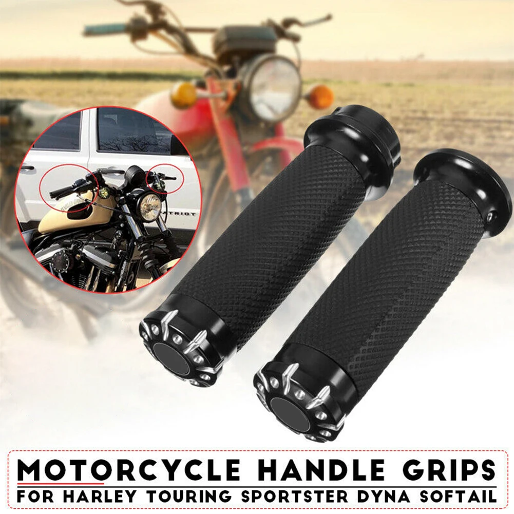 New Motorcycle Grips Handle Black CNC 1"25mm Handlebar Hand Grips Fit For Harley Sportster Touring Dyna Softail
New Motorcycle Grips Handle Black CNC 1"25mm Handlebar Hand Grips Fit For Harley Sportster Touring Dyna Softail